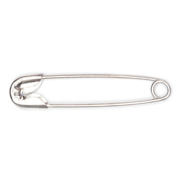 Hemline Safety Pins: Value Pack: Nickel: 100 Pieces