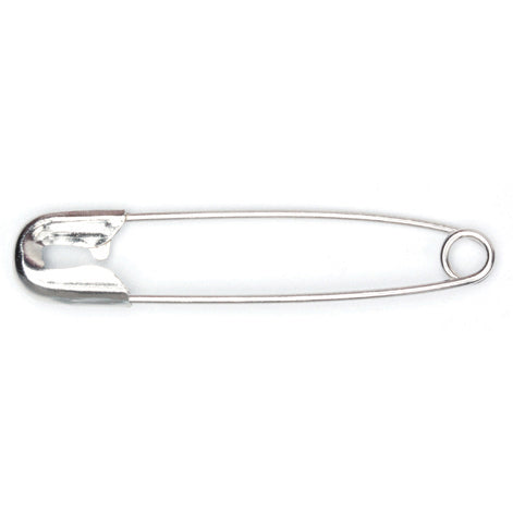 Hemline Safety Pins: 38mm: Nickel: 24 Pieces - 0