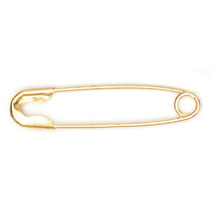 Hemline Safety Pins: Brass: 23mm: 50 Pieces - 0