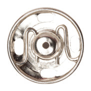 Botones a presión para dobladillo: para coser: níquel: 13 mm: paquete de 6