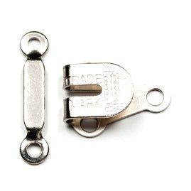 Hemline Hook and Bar: Large: Nickel: Pack of 3 - 0