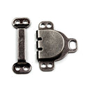 Gancho y barra para dobladillo: pequeño: negro: paquete de 3-2