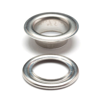 Hemline Eyelets Starter Kit: 14mm: Nickel and Silver: (G): 10 Pieces - 0