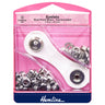 Kit de inicio de ojales para dobladillo: 5,5 mm: níquel y plata: (D): 40 piezas