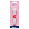 Élastique côtelé anti-roulement Hemline : 1 m x 20 mm : Blanc