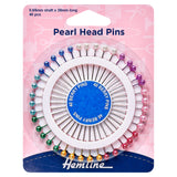 Alfileres para dobladillo: Cabeza de perla: Surtidos: 38 mm: Níquel: 40 piezas