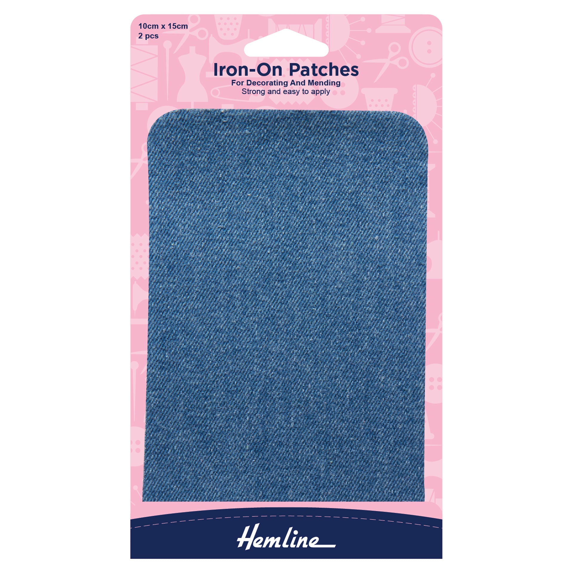 Hemline Cotton Twill Patches: 10 x 15cm