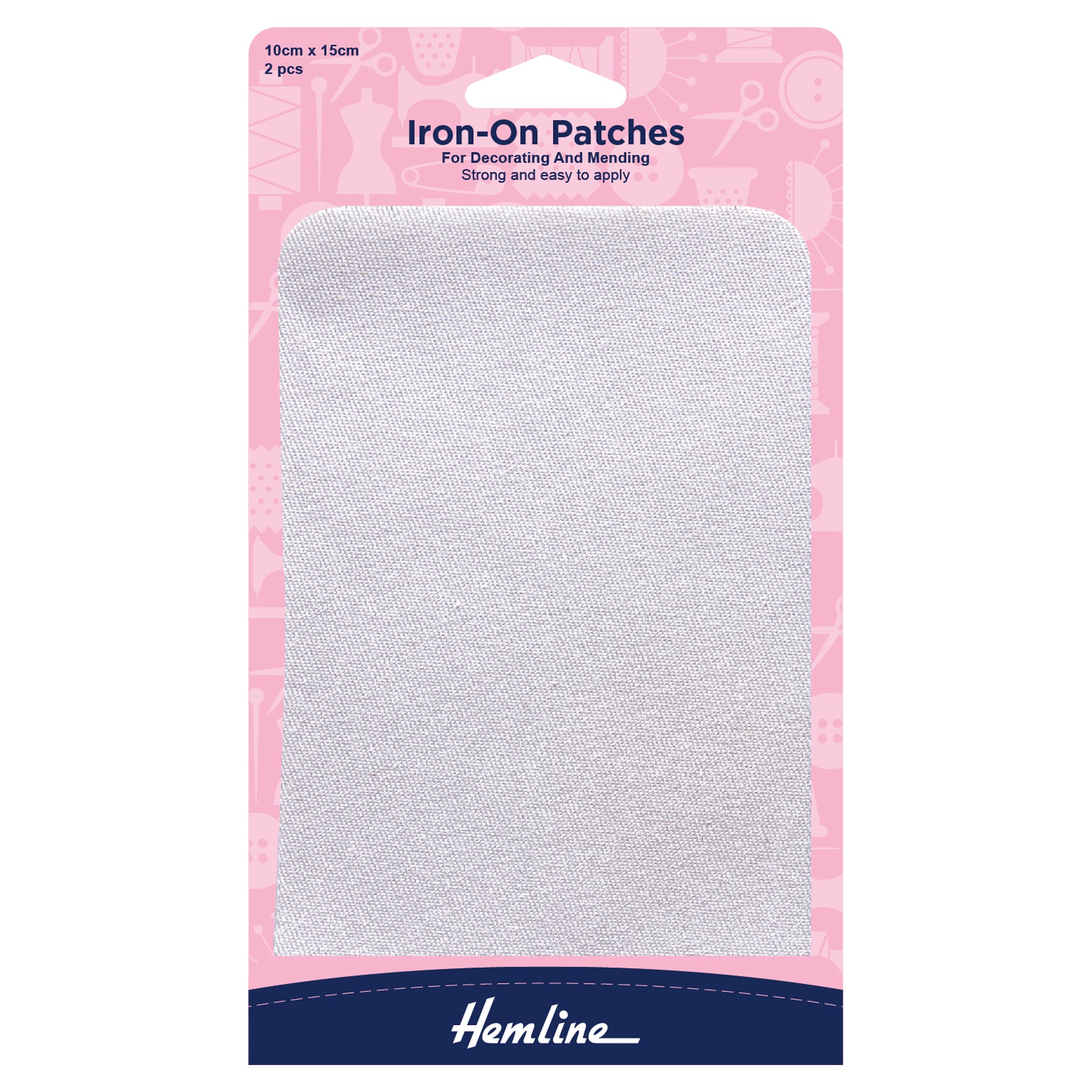 Hemline Cotton Twill Patches: 10 x 15cm