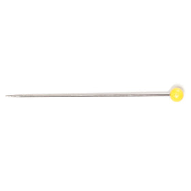 Hemline Pins: Glass Head: 45mm: Nickel: 60 Pieces