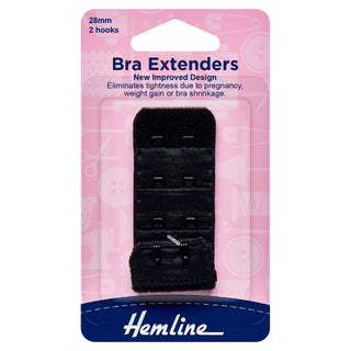 Buy black Hemline Bra Back Extenders: 28mm