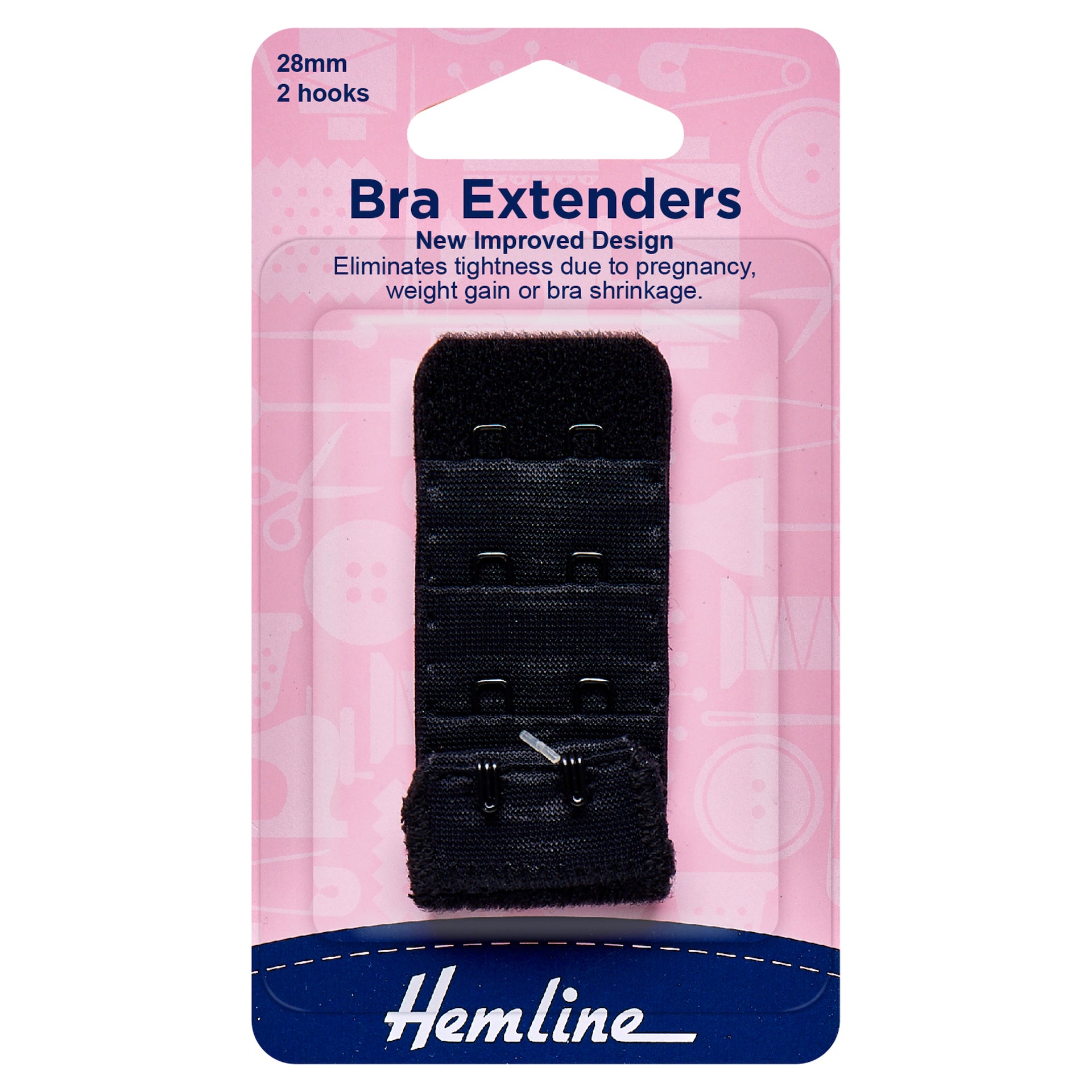 Hemline Bra Back Extenders: 28mm