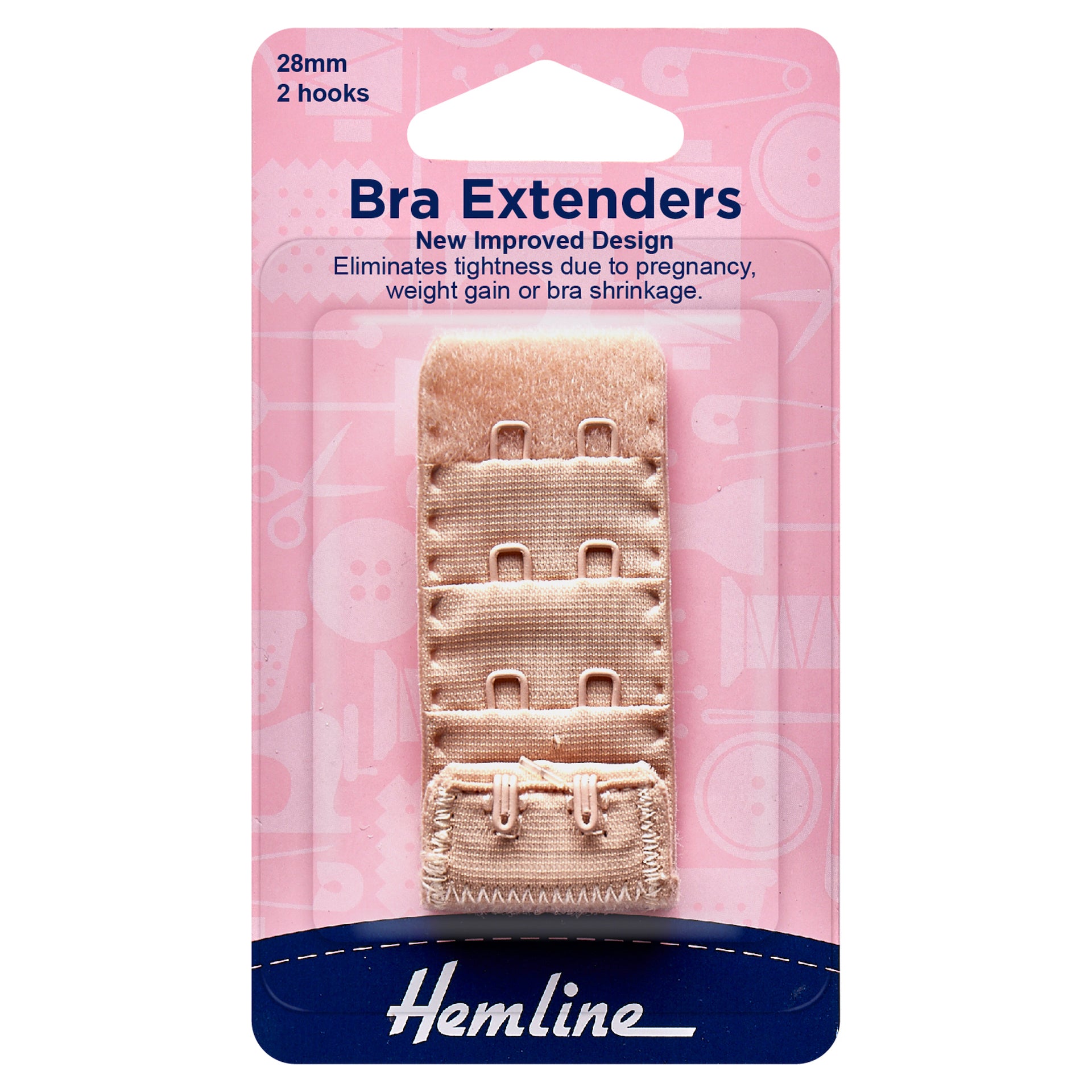 Hemline Bra Back Extenders: 28mm