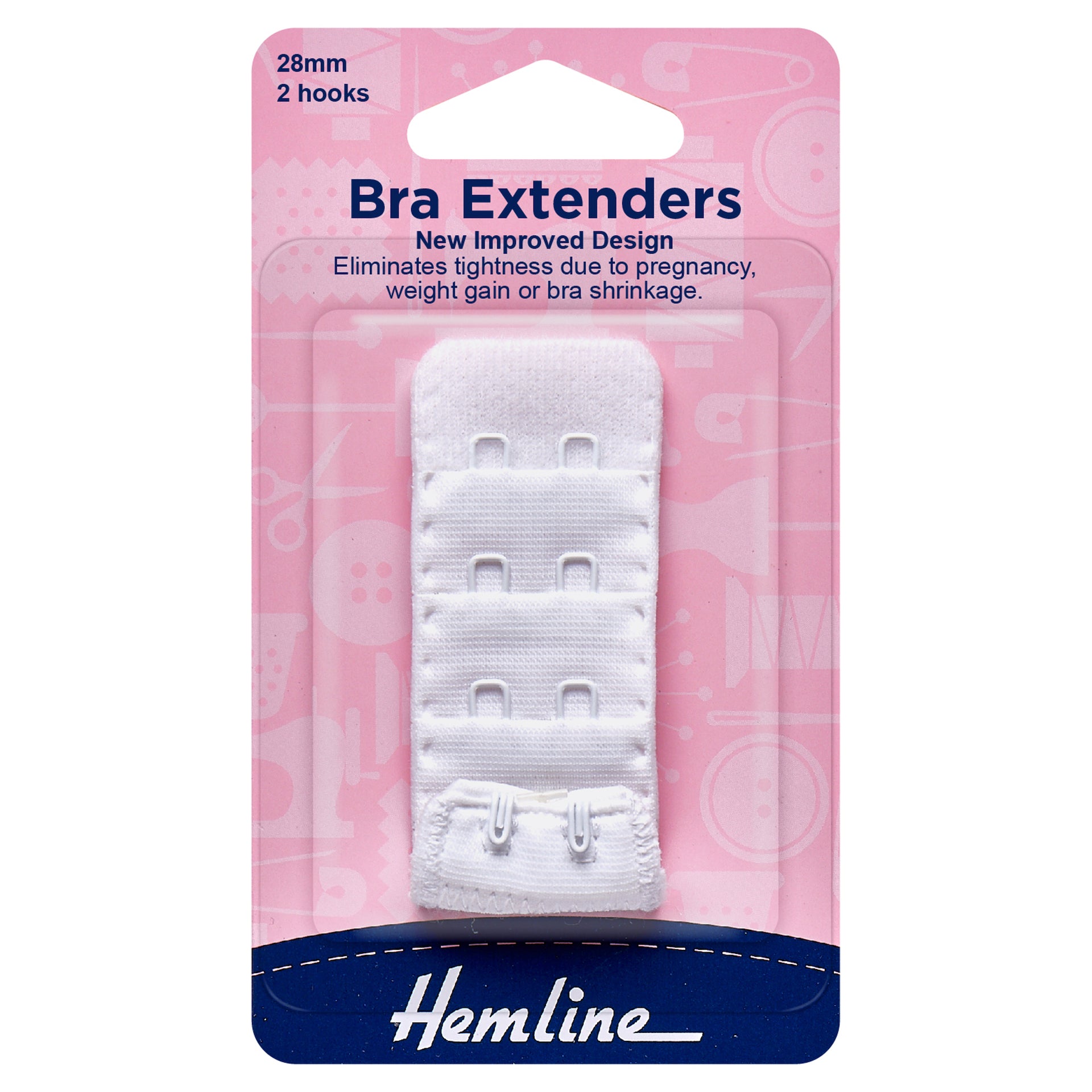 Hemline Bra Back Extenders: 28mm