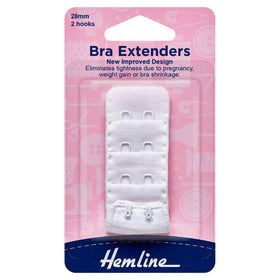 Hemline Bra Back Extenders: 28mm - Bra Extender
