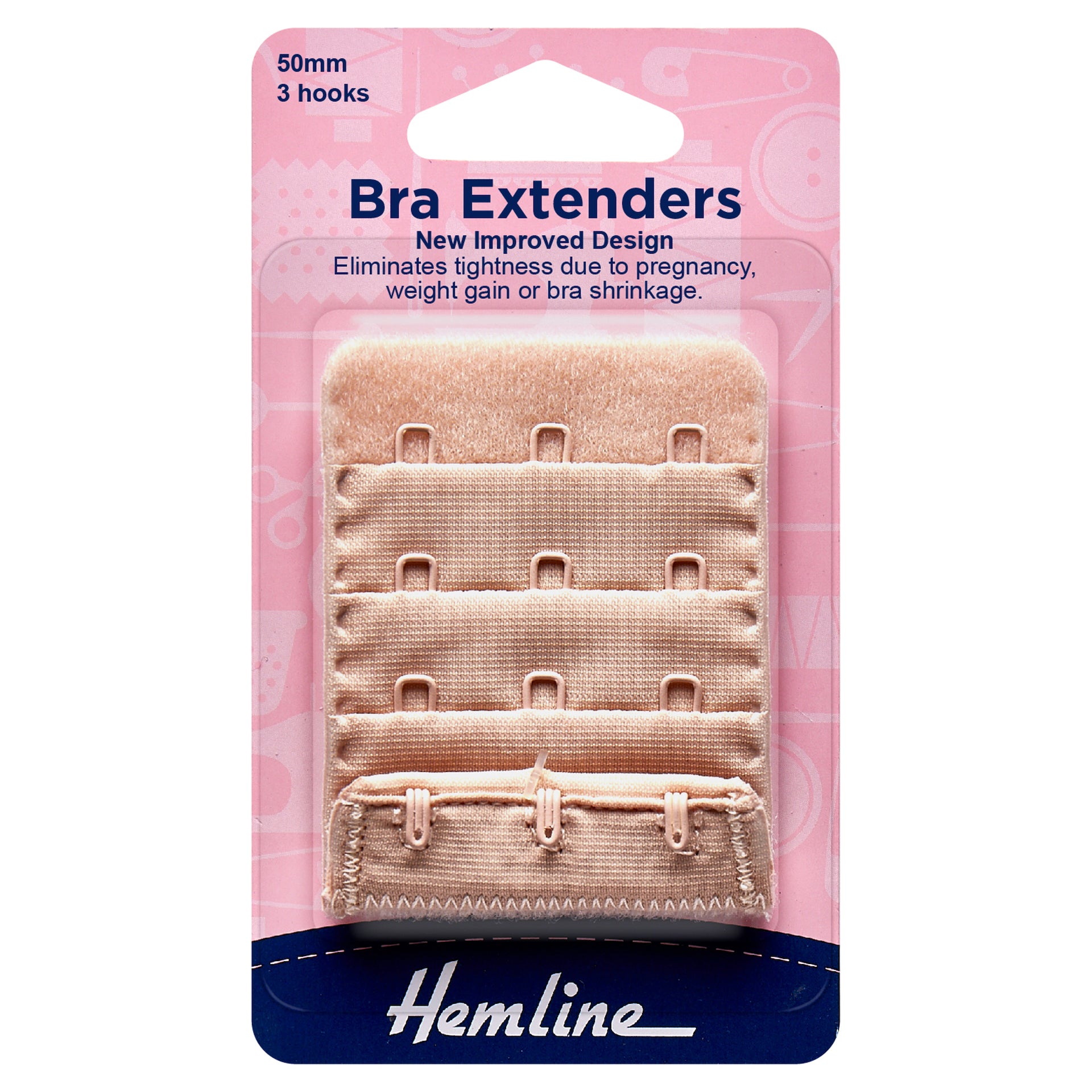 Hemline Bra Back Extenders: 50mm - 0