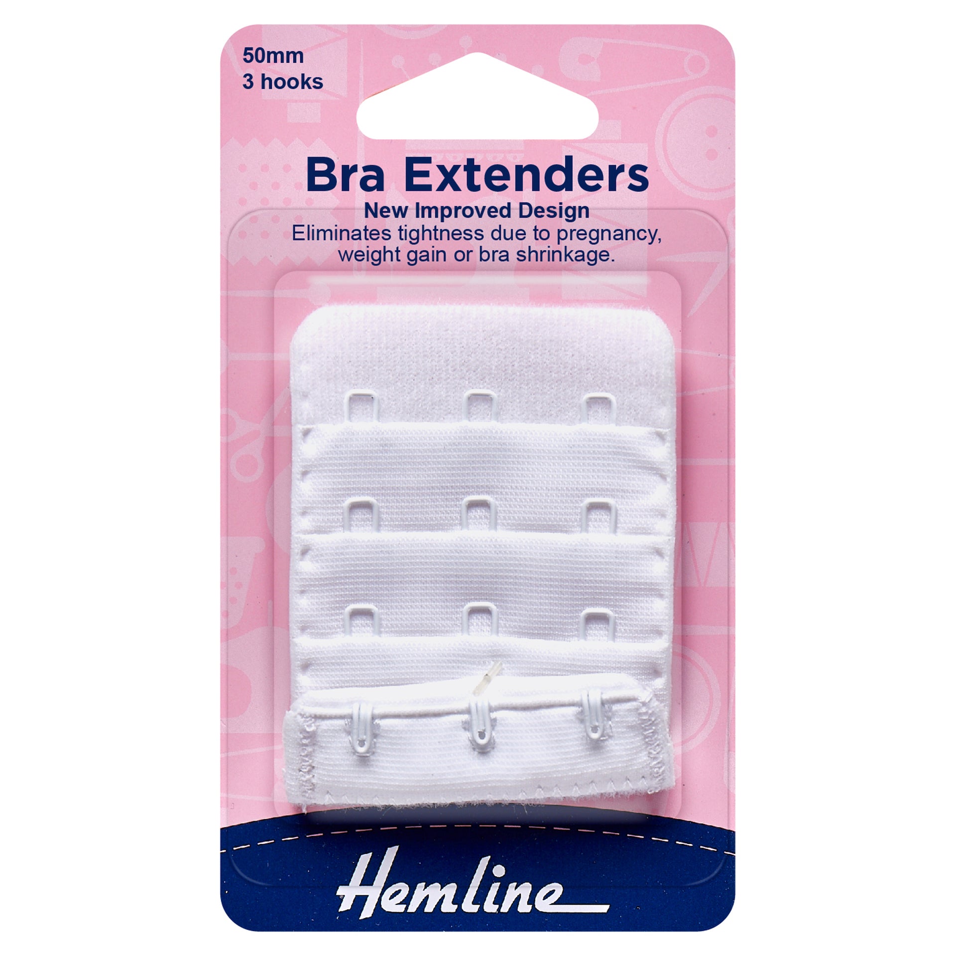 Buy white Hemline Bra Back Extenders: 50mm