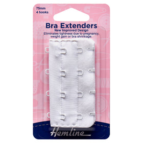 Hemline Bra Back Extenders: 75mm - Bra Extender
