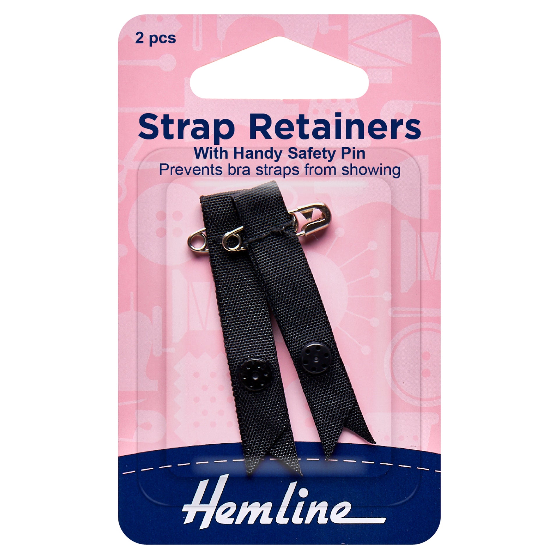 Hemline Shoulder Strap Retainer with Safety Pin