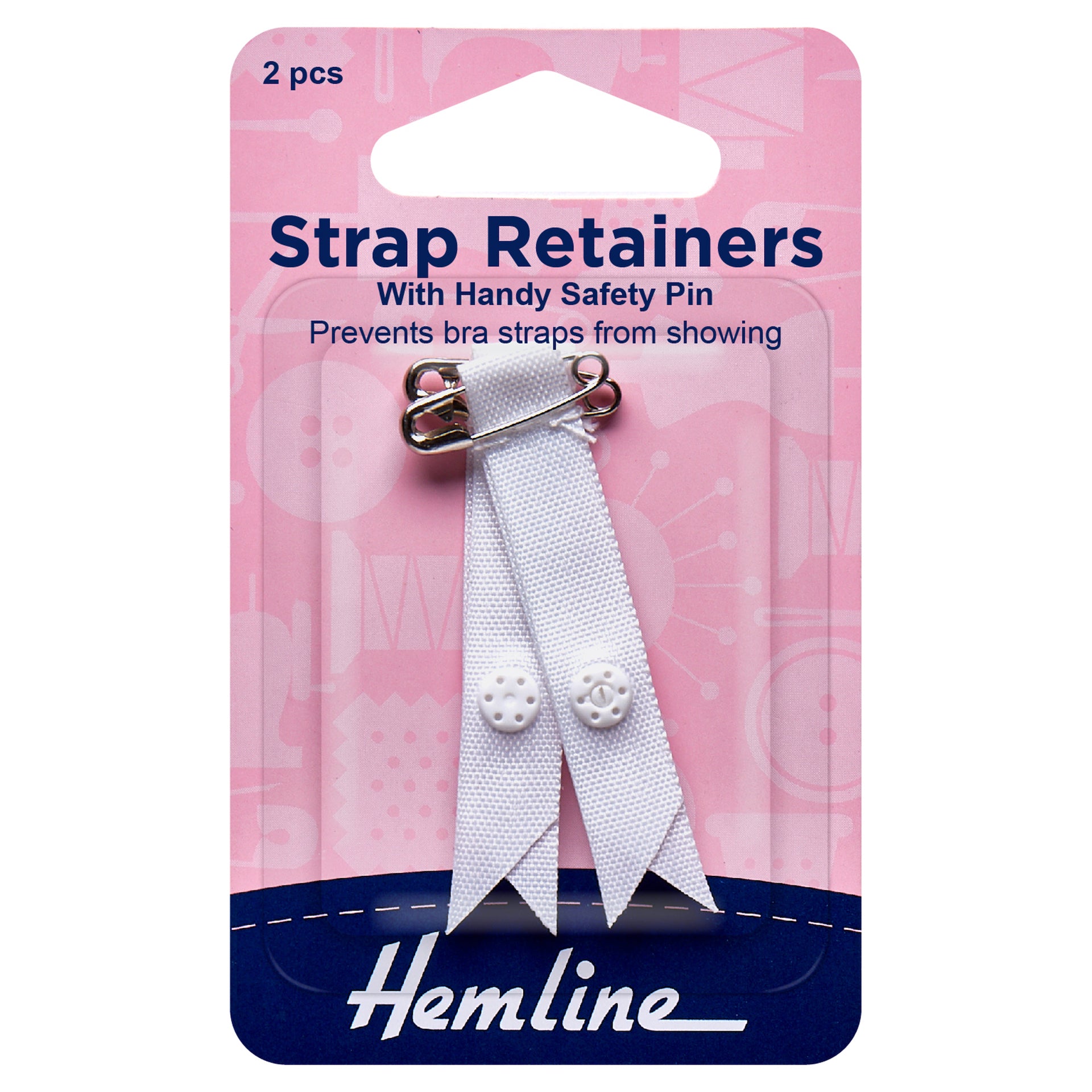 Hemline Shoulder Strap Retainer with Safety Pin - 0