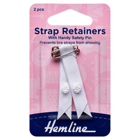 Hemline Shoulder Strap Retainer with Safety Pin - Strap Retainers