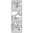 Hemline Motif: Iron-On Instant Letters: Black - 40pcs-2