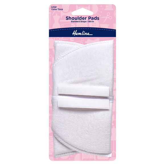 Hombreras Hemline: Ajuste estándar: Grande: Blanco