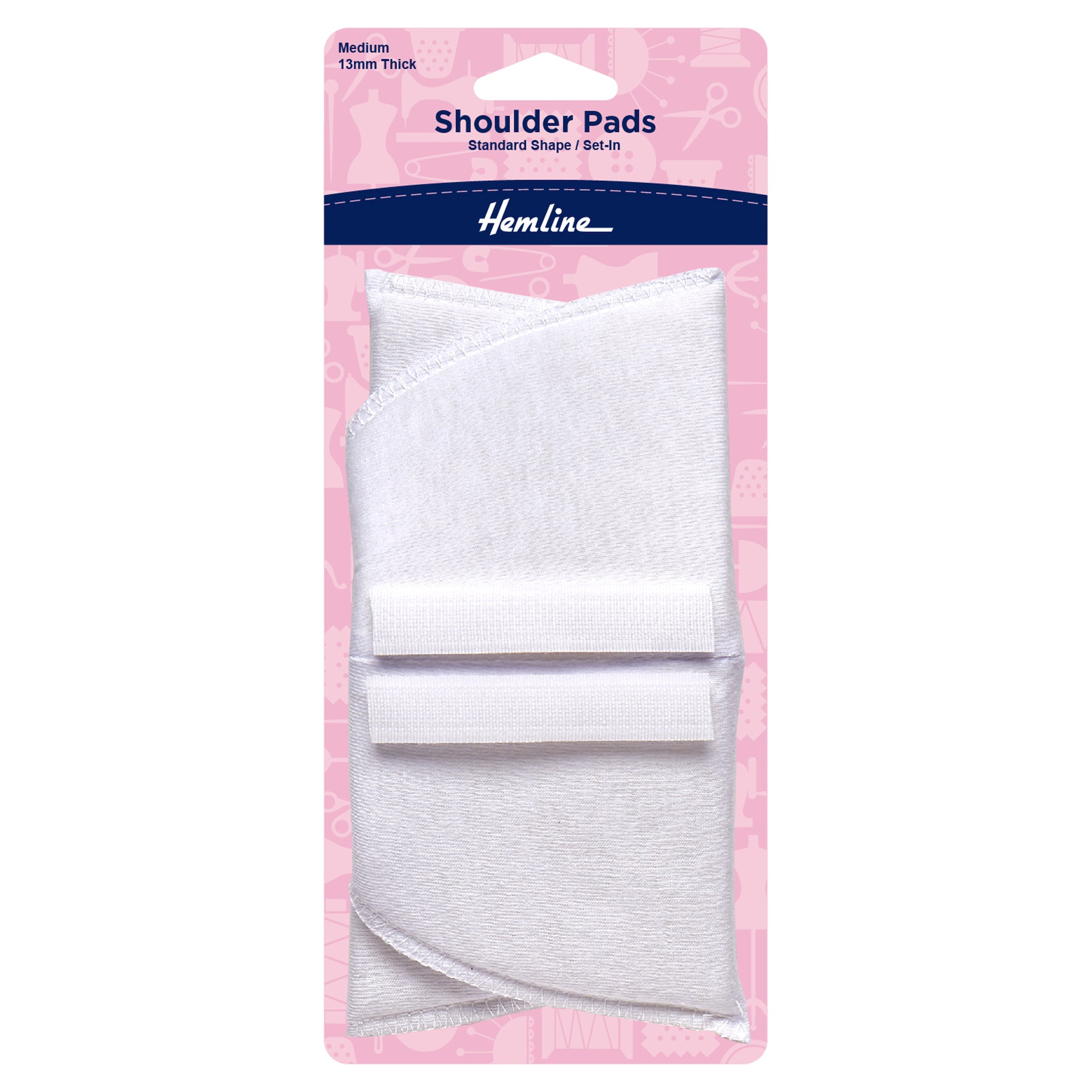 Hemline Shoulder Pads: Standard Set-In: Medium