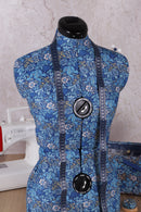 Hobby Gift: Adjustable Dress Form Dressmaker's Mannequin – Woodblock Floral Print-7