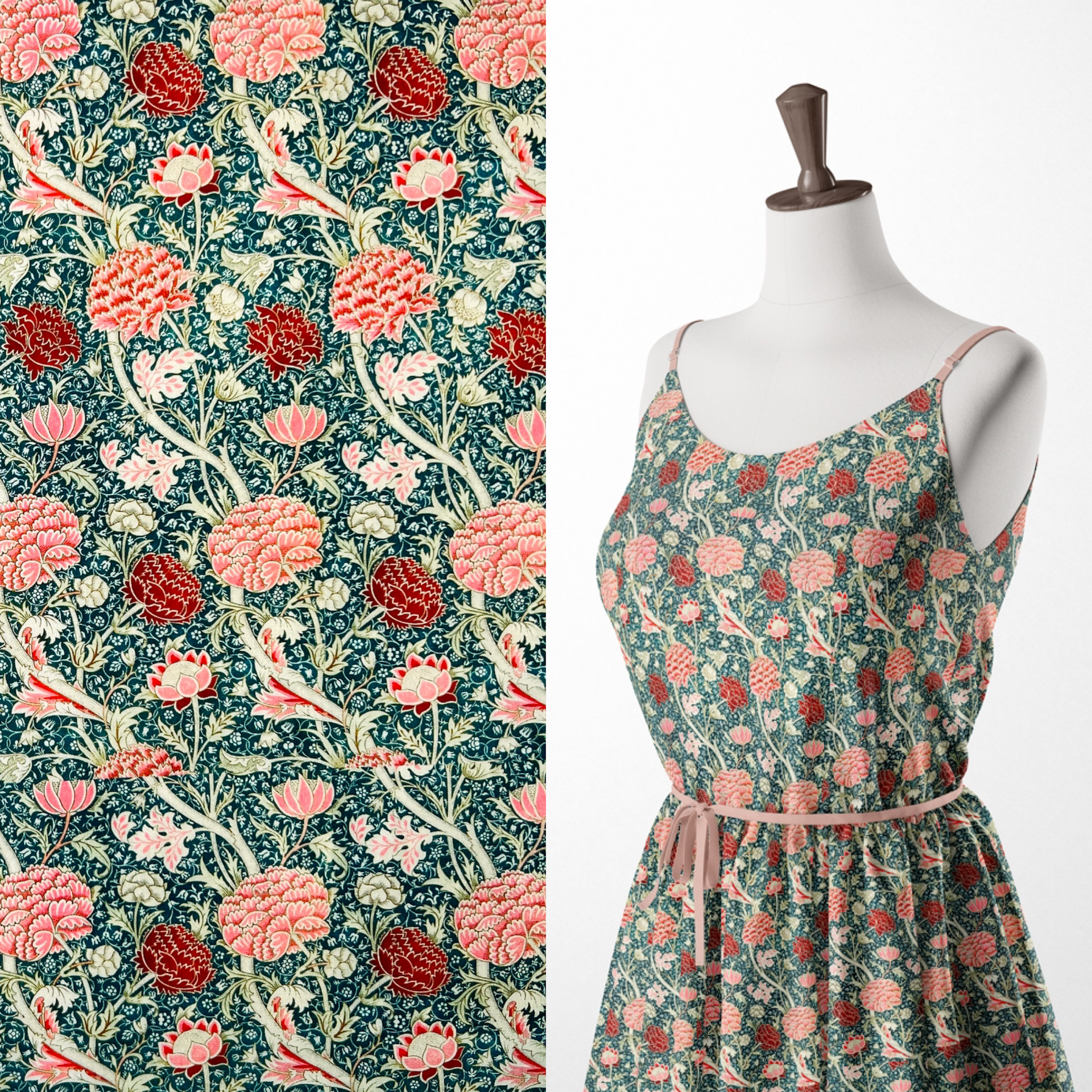 Fabriques William Morris Dressmaking Cotton Prints Fabric Fabriques William Morris Dressmaking Cotton Prints Fabric