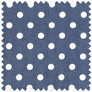 Hobby Gift: Sewing Machine Bag: Matt PVC: Denim Polka Dot: Item size: (d/w/h) 20 x 44 x 38cm.-3