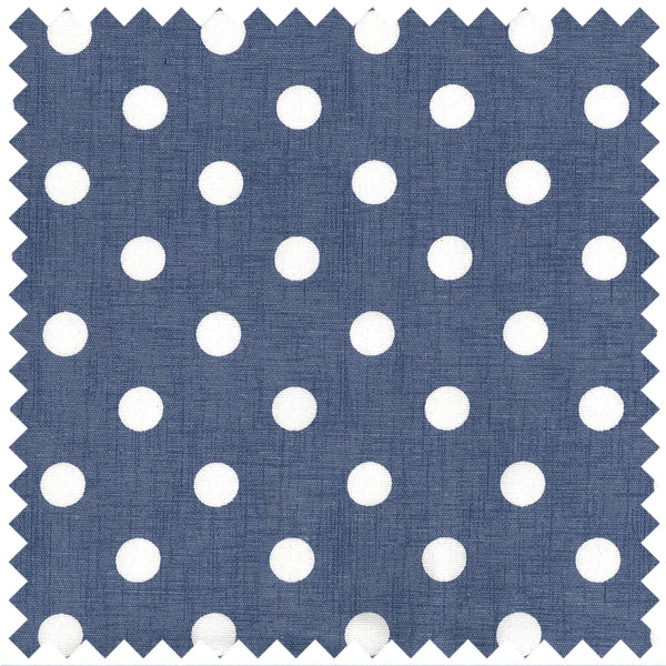 Hobby Gift: Sewing Machine Bag: Matt PVC: Denim Polka Dot: Item size: (d/w/h) 20 x 44 x 38cm.