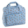 Regalo de hobby: Bolsa para máquina de coser: PVC mate: Abeja azul: Tamaño del artículo: (profundidad/ancho/alto) 20 x 44 x 38 cm. 