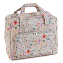 Hobby Gift: Sewing Machine Bag: Matt PVC: Wild Flowers: Item size: (d/w/h) 20 x 44 x 38cm.-1