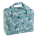 Hobby Gift: Sewing Machine Bag: Matt PVC: Dogs: Item size: (d/w/h) 20 x 44 x 38cm.-1