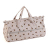 Hobbygeschenk: Stricktasche: Bienen: Artikelgröße: (T/B/H) 16 x 43 x 19 cm.
