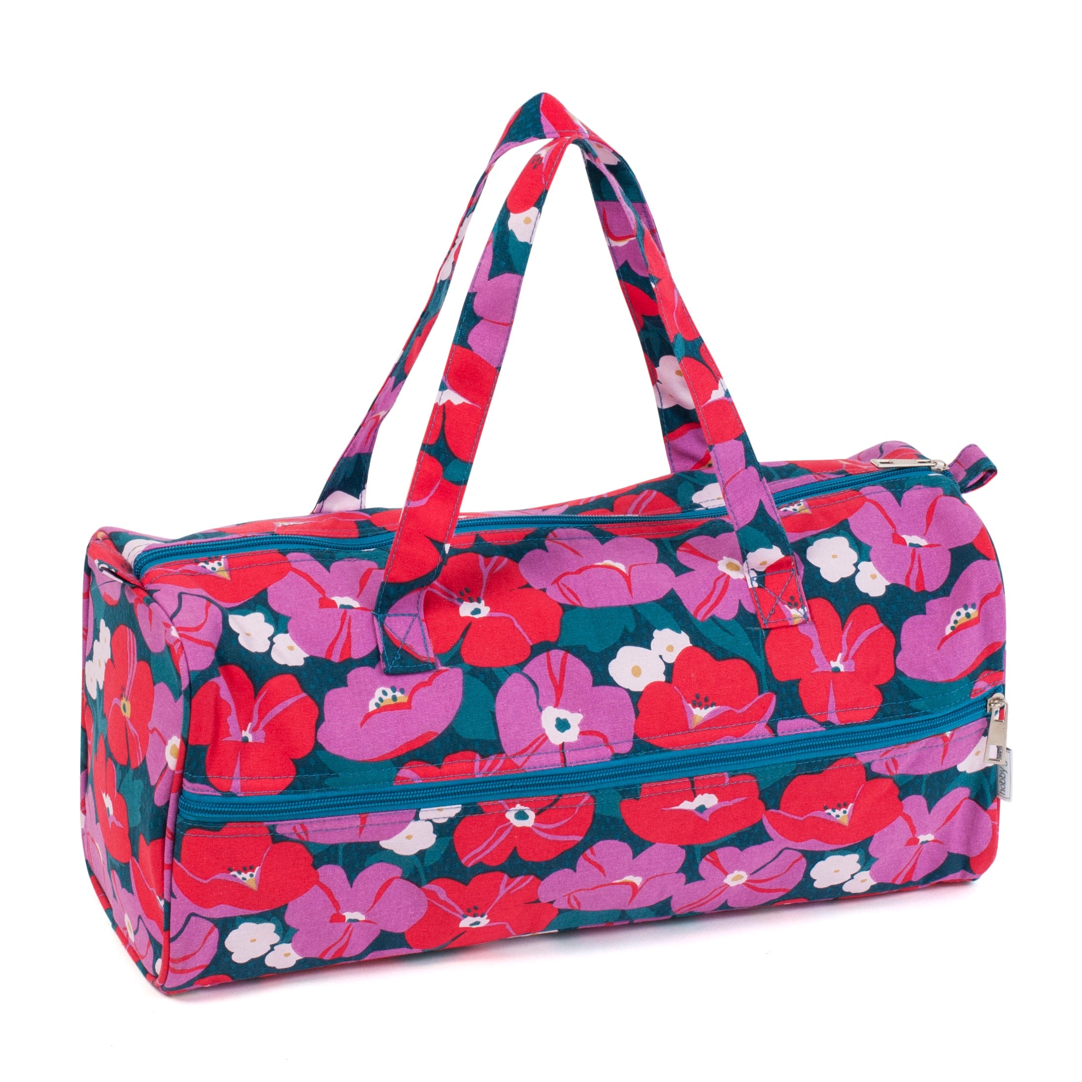 Hobby Gift: Knitting Bag: Modern Floral: Item size: (d/w/h) 16 x 43 x 19cm.