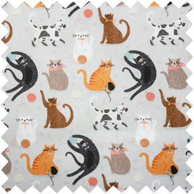 Hobby Gift: Knitting Pin Case (XL): Soft: Cats: Item size: (d/w/h) 11 x 46 x 7cm.