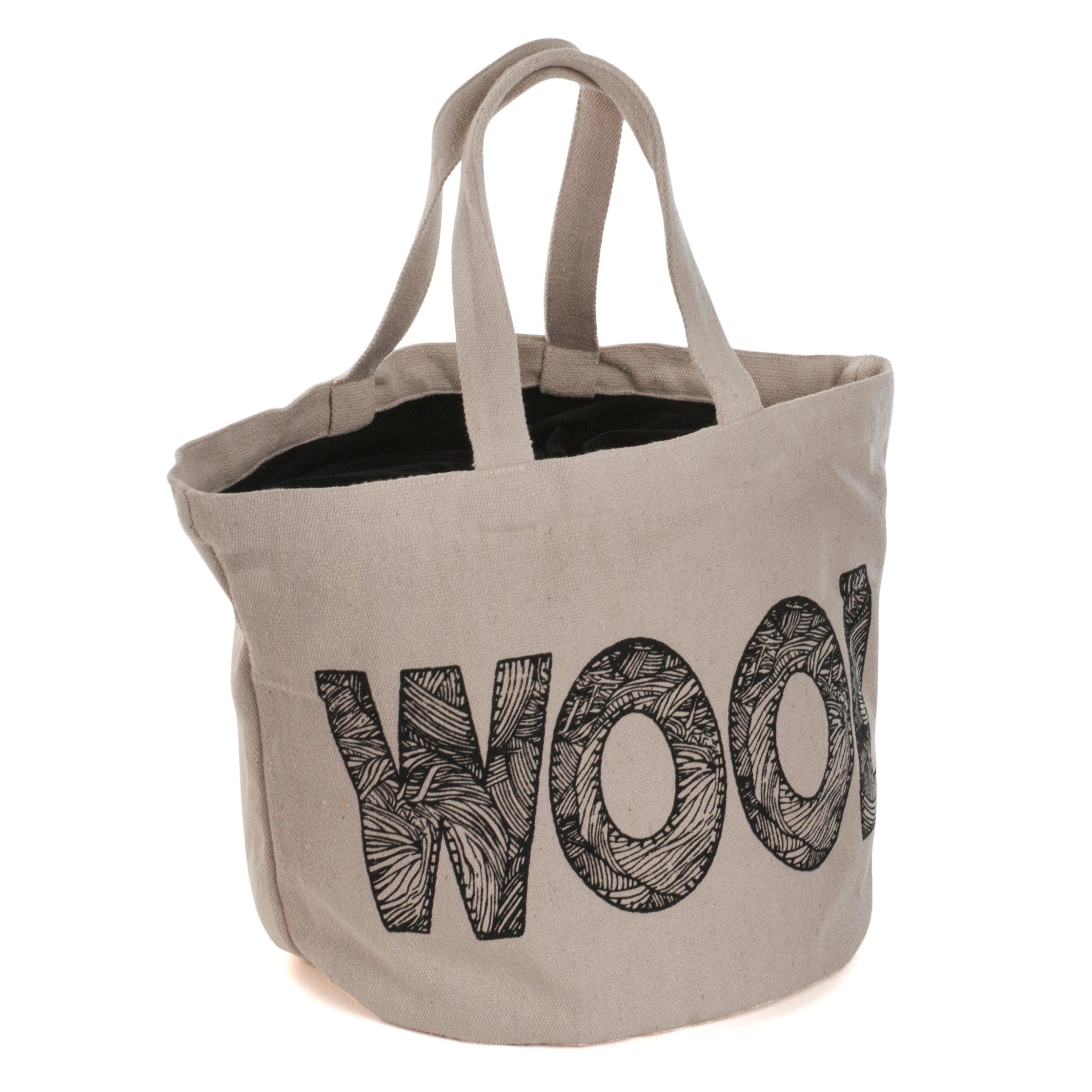 Hobby Gift: Bucket Bag: 'Wool' Logo: Item size: (d/w/h) 32 x 50 x 32cm.