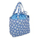 Hobby Gift: Craft Bag (M): Drawstring: Denim Daisies:  Item size: (d/w/h) 17 x 30 x 28cm.-1
