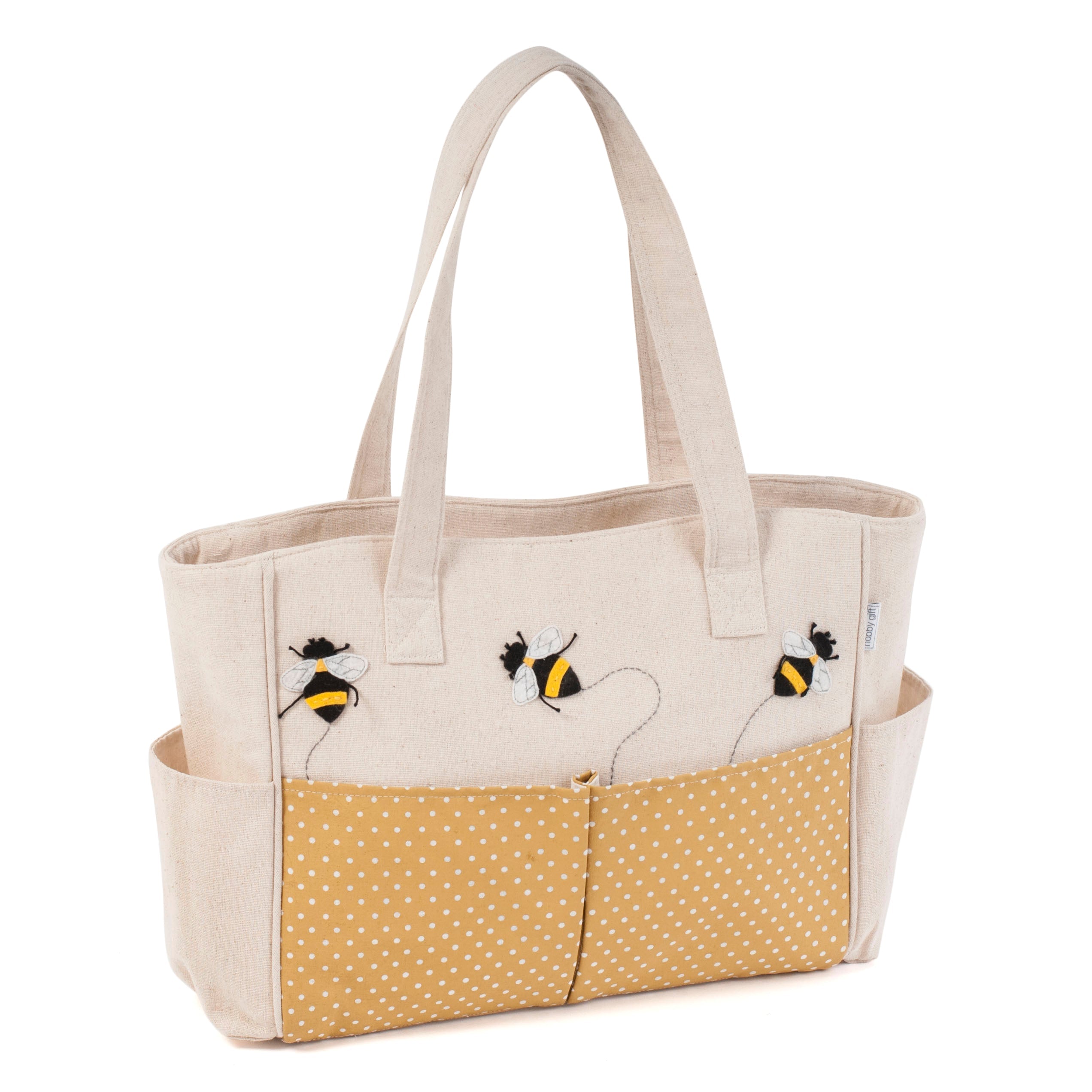 Hobby Gift: Craft Bag: Appliqué: Bee: Item size: (d/w/h) 13 x 34.5 x 29cm.