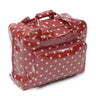 Regalo de hobby: Bolsa para máquina de coser: PVC brillante: Punto rojo: Tamaño del artículo: (profundidad/ancho/alto) 20 x 43 x 37 cm. 