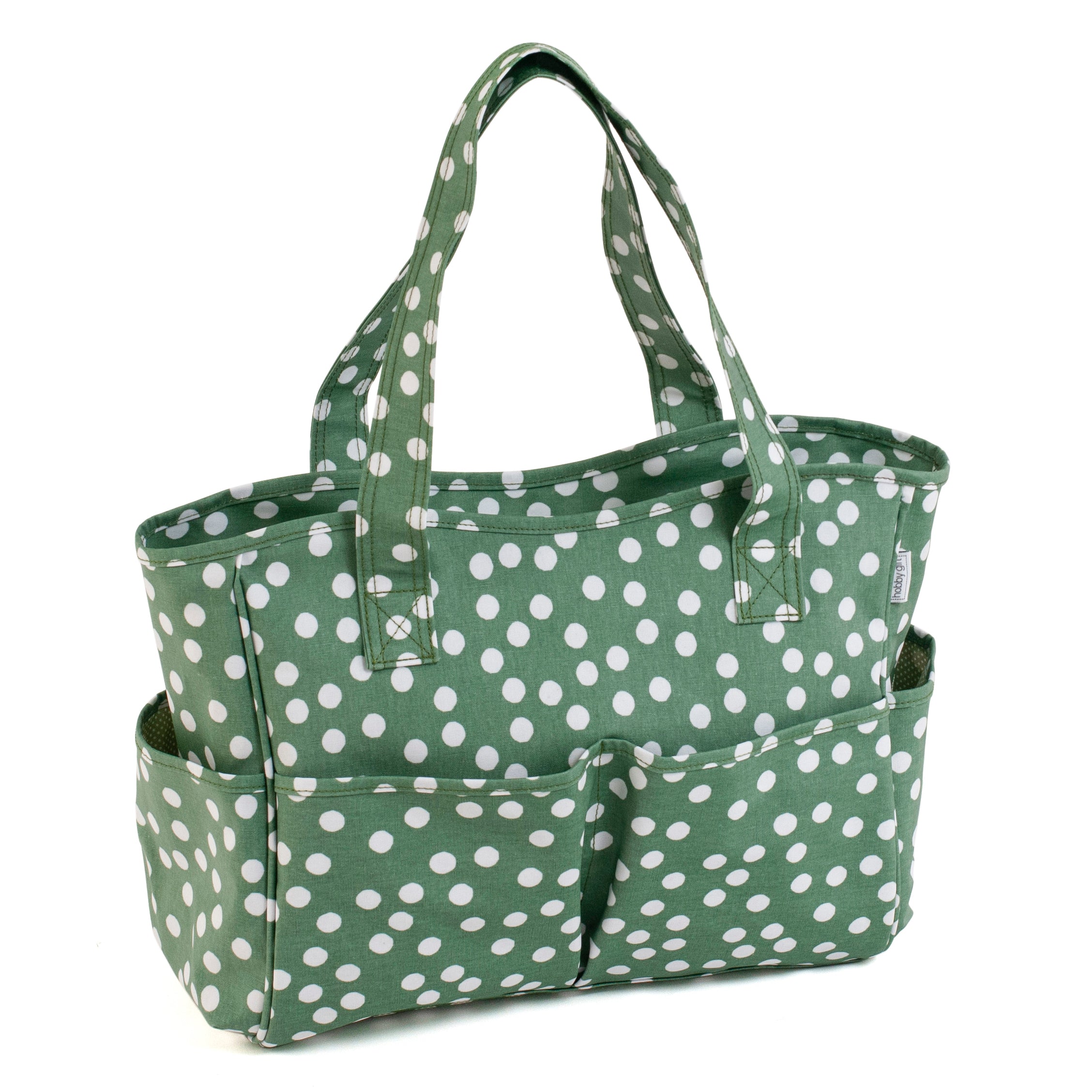 Hobby Gift: Craft Bag: PVC: Khaki Spot: Item size: (d/w/h) 13 x 36 x 31cm.