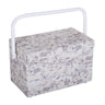 Regalo de pasatiempo: Caja de costura (M): Tapa plegable: Toile de bosque: Tamaño del artículo: (profundidad/ancho/alto) 16,5 x 29 x 18 cm. 
