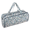 Hobbygeschenk: Stricktasche mit Nadelbehälter: Botanisch: Artikelgröße: (T/B/H) 13 x 45 x 18 cm.