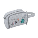 Regalo de hobby: Bolsa de crochet con bolsillo: Bordada: Knit Happens: Tamaño del artículo: (d/a/a) 12 x 22 x 13 cm. -1