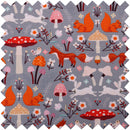 Hobby Gift: Sewing Box (L): Twin Lid: Square: Woodland Toadstool: Item size: (d/w/h) 25 x 25 x 17cm.-3