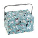 Hobby Gift: Sewing Box (L): Dogs: Item size: (d/w/h) 23.5 x 31 x 20cm.-1