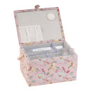 Hobby Gift: Sewing Box (L): Birds on Bobbin: Item size: (d/w/h) 23.5 x 31 x 20cm.-2