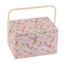 Hobby Gift: Sewing Box (L): Birds on Bobbin: Item size: (d/w/h) 23.5 x 31 x 20cm.-1