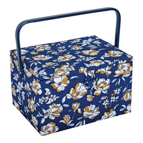 Hobby Gift: Sewing Box (L): Autumn Floral: Item size: (d/w/h) 23.5 x 31 x 20cm.